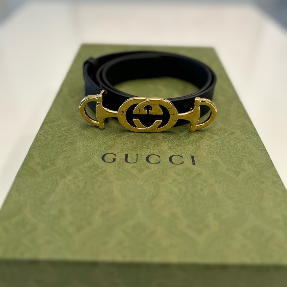 Authentic Gucci Belt with interlocking G
